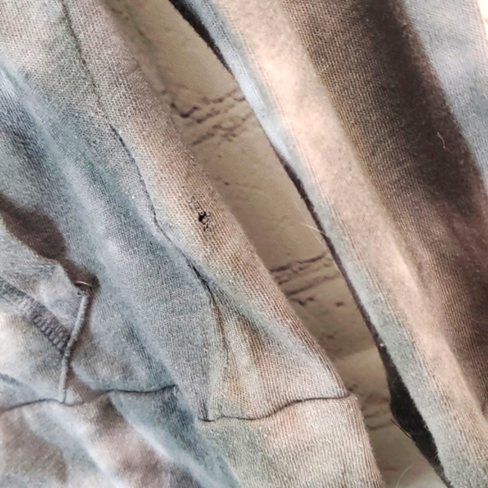2012 Victoria's Secret PINK Gray & White Tie-Dye Full Zip Hoodie Womens Size XS - Picture 6 of 17